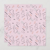 Happy Halloween Ghost Candy Hand Lettering Pink (Vorne/Hinten)