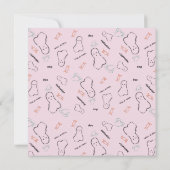 Happy Halloween Ghost Candy Hand Lettering Pink (Rückseite)