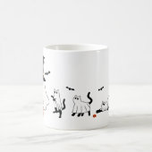 Happy Halloween Ghost Cats Kaffeetasse (Mittel)