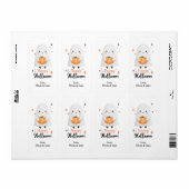 Happy Halloween Ghost Custom Shipping Labels (Vorne)