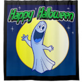 Happy Halloween Ghost Duschvorhang (Vorderseite)