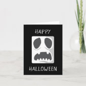 Happy Halloween Ghost Face Karte (Vorderseite)