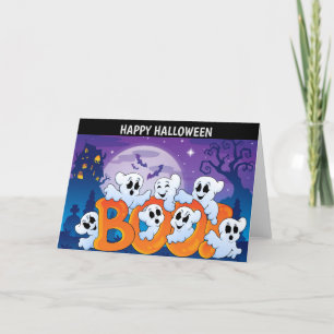 Happy Halloween Ghost Feiertagskarte