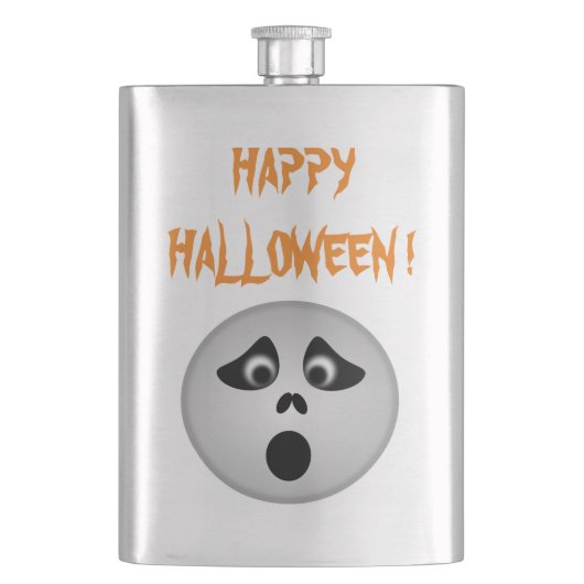 "HAPPY HALLOWEEN" GHOST FLACHMANN (Vorderseite)