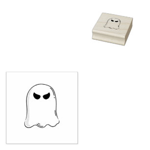 Happy Halloween Ghost Gummistempel