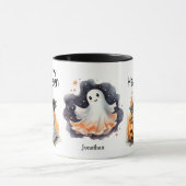 Happy Halloween Ghost Kids Tasse (Zentrum)