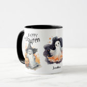 Happy Halloween Ghost Kids Tasse (Vorderseite Links)