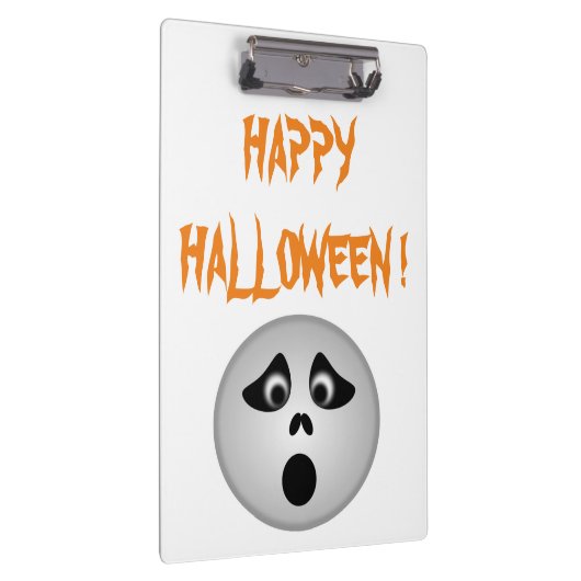 "HAPPY HALLOWEEN" GHOST KLEMMBRETT (Rechts)