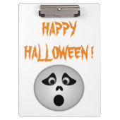 "HAPPY HALLOWEEN" GHOST KLEMMBRETT (Vorderseite)