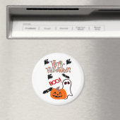 Happy Halloween Ghost Magnet (In Situ (Geschirrspüler))