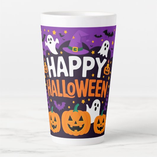 Happy halloween ghost milchtasse (Vorderseite)