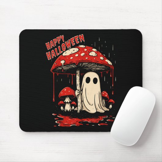 Happy Halloween Ghost  Mousepad (Mit Mouse)