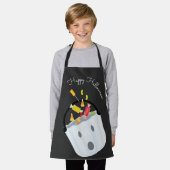 Happy Halloween Ghost Pail Candy Schürze (Getragen)