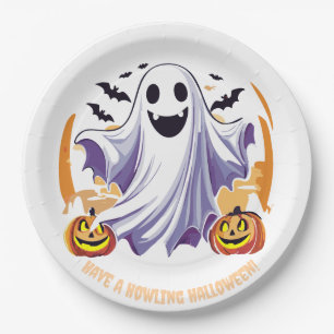 Happy Halloween Ghost Pappteller