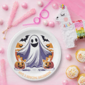 Happy Halloween Ghost Pappteller (Party)