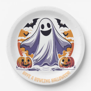 Happy Halloween Ghost Pappteller