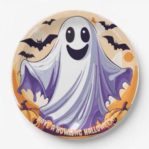 Happy Halloween Ghost Pappteller