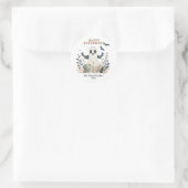 Happy Halloween Ghost Round Stickers (Tasche)