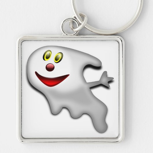 "HAPPY HALLOWEEN" GHOST SCHLÜSSELANHÄNGER (Vorne)