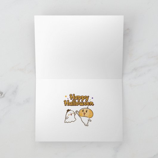 Happy Halloween Ghost-Süssen Karte (Innenseite)