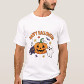Happy Halloween Ghost T-Shirt (Vorderseite)