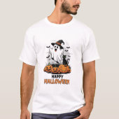 Happy Halloween Ghost T-Shirt (Vorderseite)