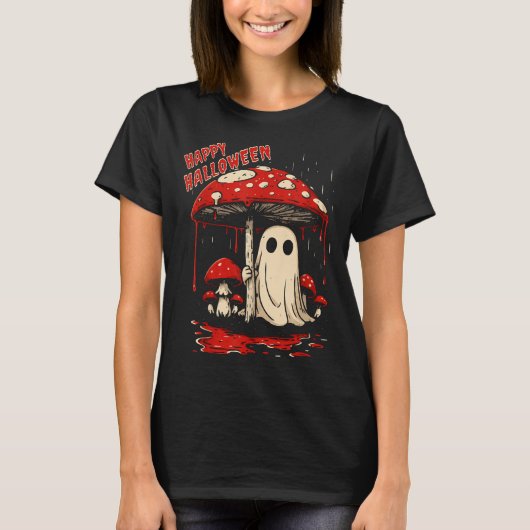 Happy Halloween Ghost T-Shirt (Vorderseite)