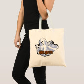 Happy Halloween Ghost Tragetasche (Vorderseite (Produkt))