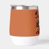 Happy Halloween Ghost und Pumpkins Fun Art T-Shirt (Rechts)