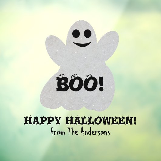 Happy Halloween Ghost Window Cling Fensteraufkleber (Blatt 3)
