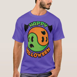 Happy Halloween Ghost Yin-Yang T-Shirt