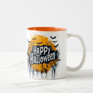 Happy Halloween Ghost Zweifarbige Tasse