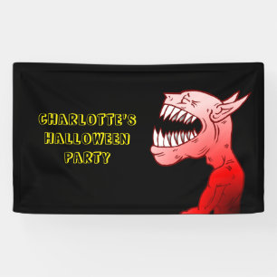 Happy Halloween Ghoul Banner