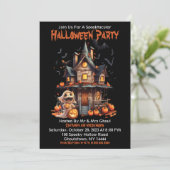 Happy Halloween Ghoul Einladung (Stehend Vorderseite)