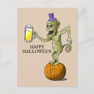 Happy Halloween Ghoul Feiertagspostkarte