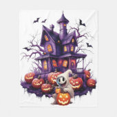 Happy Halloween Ghoul Fleecedecke (Vorderseite)