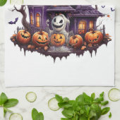 Happy Halloween Ghoul Geschirrtuch (Gefaltet)