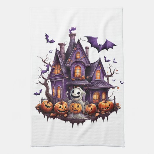 Happy Halloween Ghoul Geschirrtuch (Vertikal)