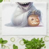 Happy Halloween Ghoul Geschirrtuch (Gefaltet)