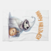 Happy Halloween Ghoul Geschirrtuch (Horizontal)