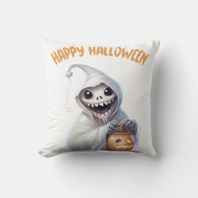 Happy Halloween Ghoul Kissen (Vorderseite)