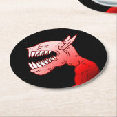 Happy Halloween Ghoul Runder Pappuntersetzer (Angewinkelt)