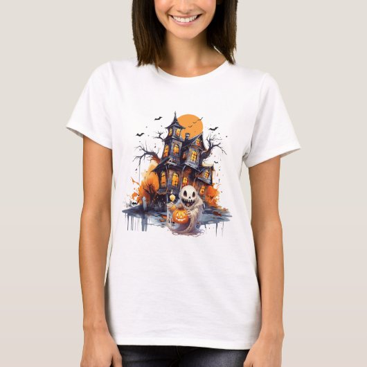 Happy Halloween Ghoul T-Shirt (Vorderseite)