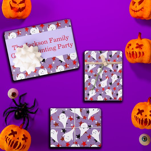 Happy Halloween Ghouls Jagen Party individualisier Geschenkpapier Set