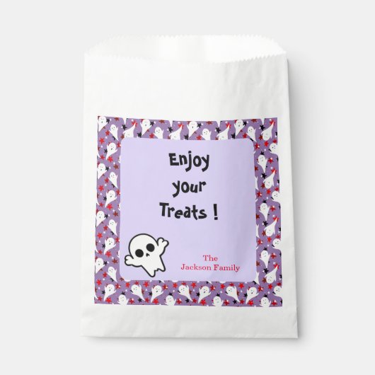 Happy Halloween Ghouls Jagen Party individualisier Geschenktütchen (Vorderseite)