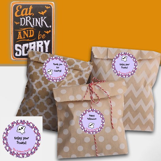 Happy Halloween Ghouls Jagen Party individualisier Geschenktütchen