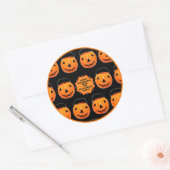 Happy Halloween Gift Tags Runder Aufkleber (Umschlag)