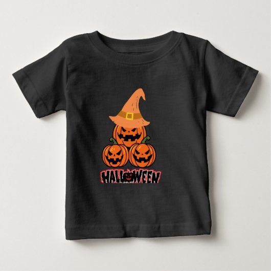 Happy Halloween Girly Niedlich Baby T-shirt (Vorderseite)