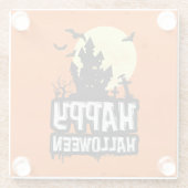 Happy Halloween Glasuntersetzer (Rückseite)