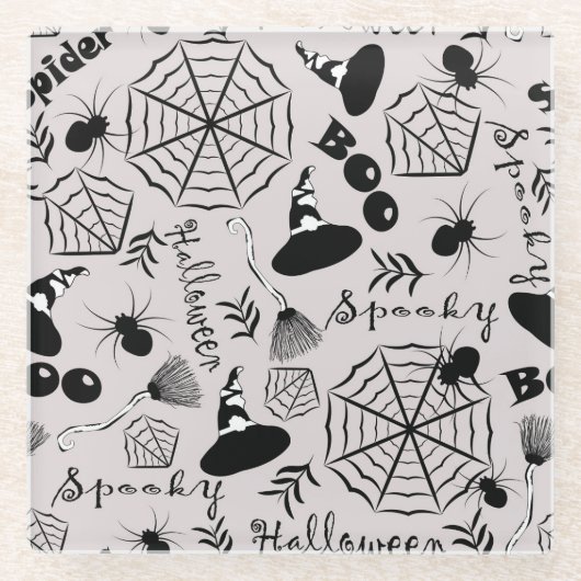 Happy Halloween Glasuntersetzer (Vorderseite)